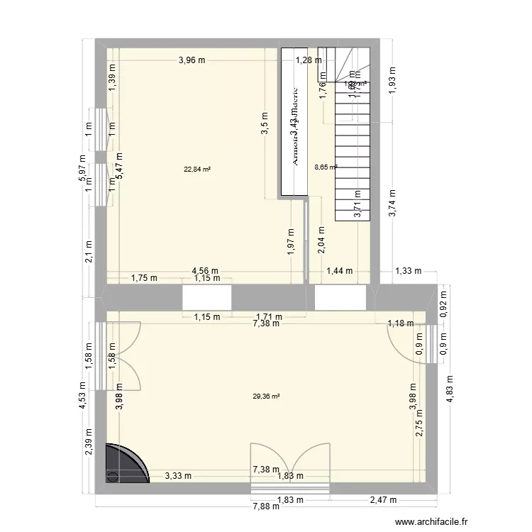 eboche rdc 03/26. Plan de 4 et 62 m² eboche rdc 03/26. Plan de 4 et 62 m²