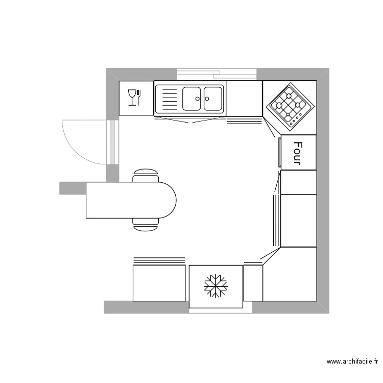 Cuisine 3. Plan de 0 pièce et 0 m2