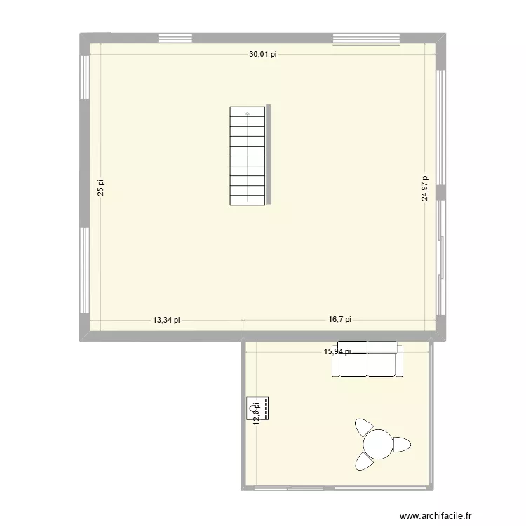 chalet 5 rdc haut base. Plan de 2 et 88 m² chalet 5 rdc haut base. Plan de 2 et 88 m²