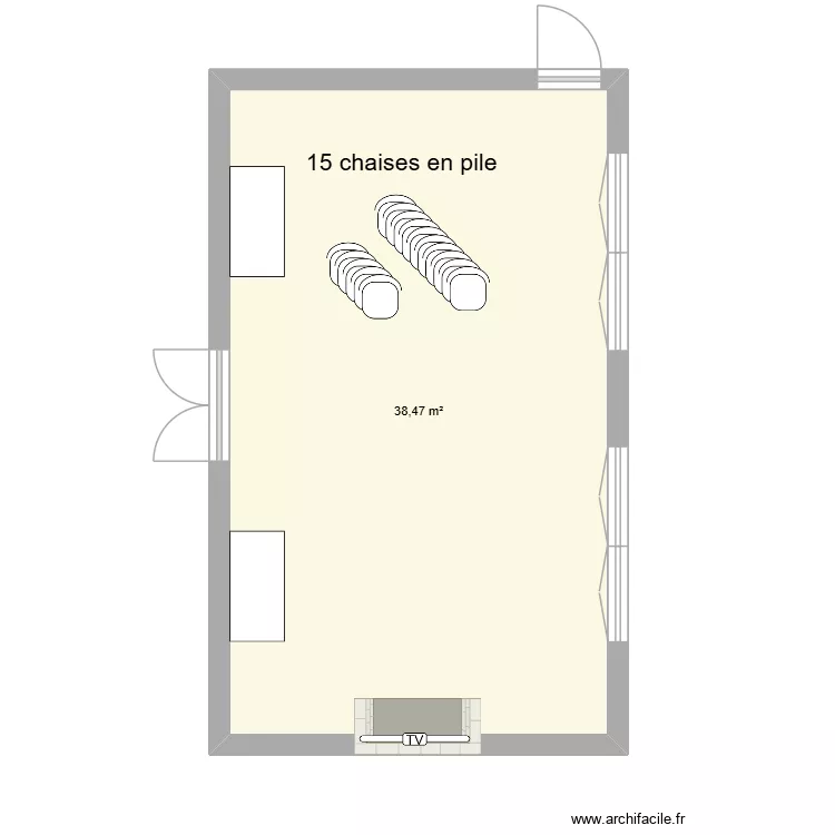 Risset Rioz. Plan de 1 et 38 m² Risset Rioz. Plan de 1 et 38 m²