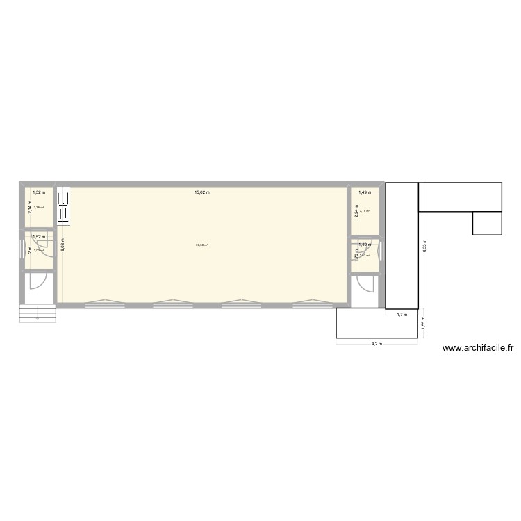 Salle saint Jean. Plan de 0 pièce et 0 m2