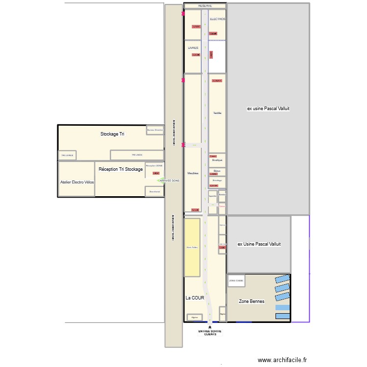IMPLANT BRIC ESTRESSINS 2. Plan de 33 pièces et 5084 m2