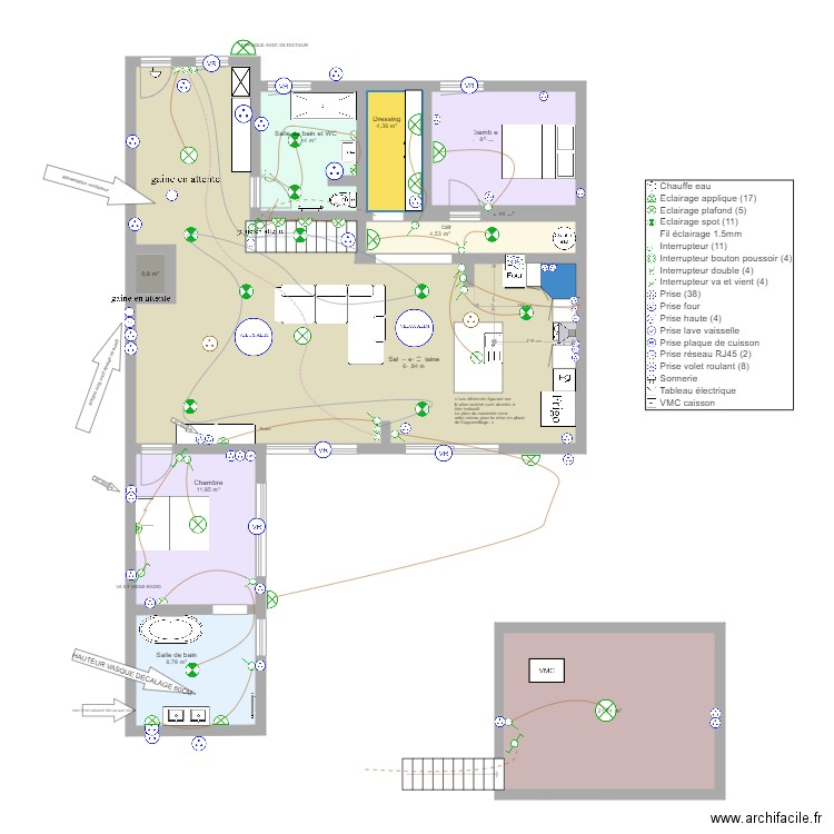 art'yss cenon V2.3. Plan de 10 pièces et 139 m2