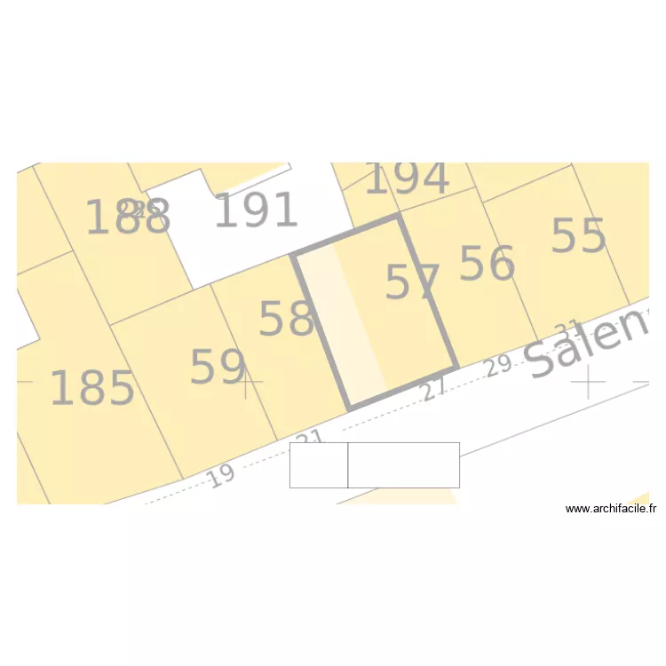 plan de masse test 1. Plan de 