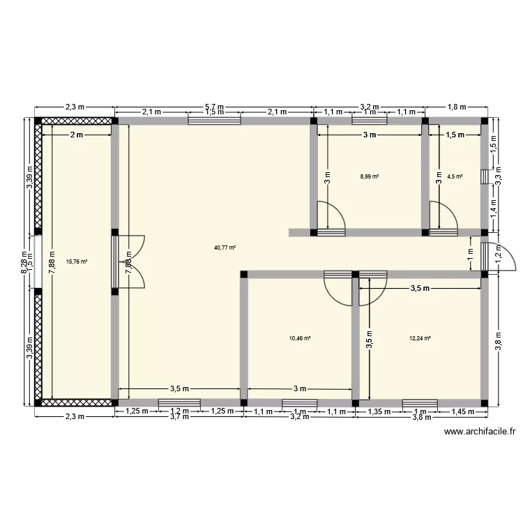 PLAN MHO2. Plan de 6 et 93 m² PLAN MHO2. Plan de 6 et 93 m²