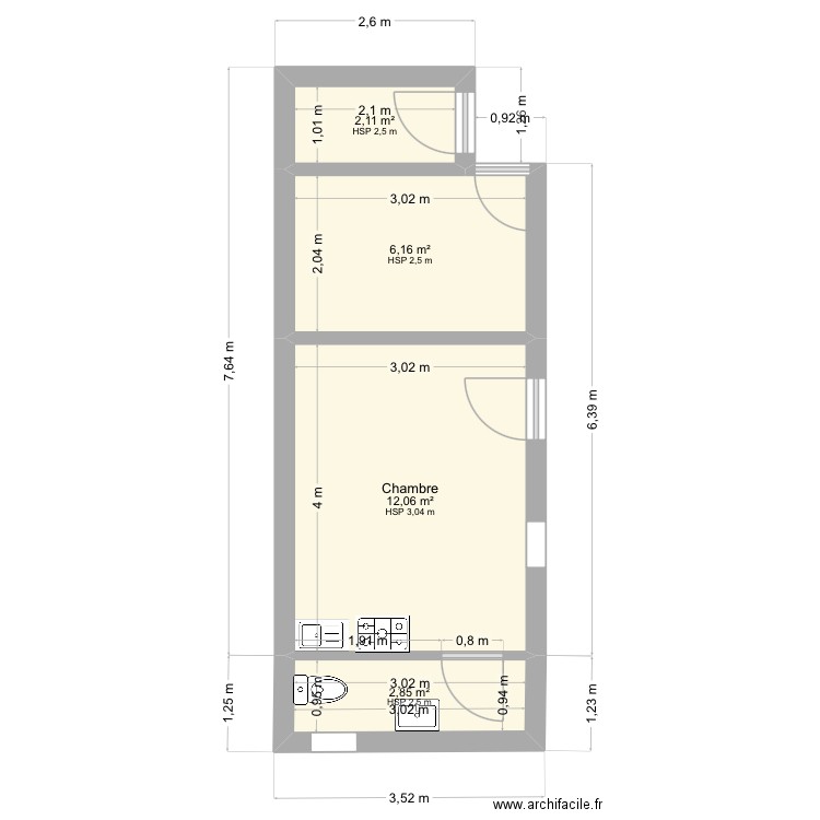PLAN LOGE GARDIEN ET REMISE&. Plan de 4 pièces et 23 m2