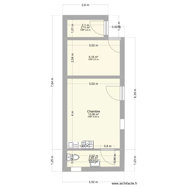 PLAN LOGE GARDIEN ET REMISE&. Plan de 