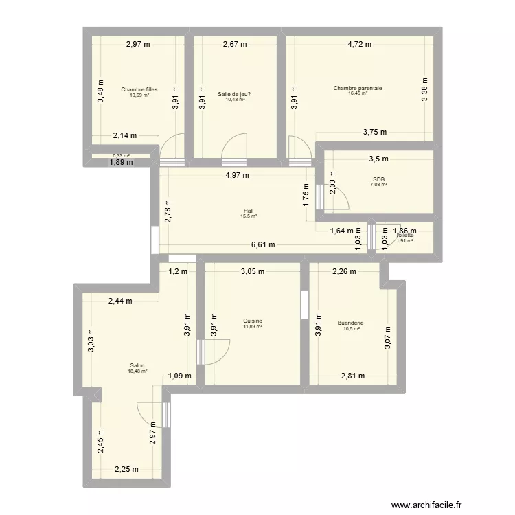 Marly haut. Plan de 