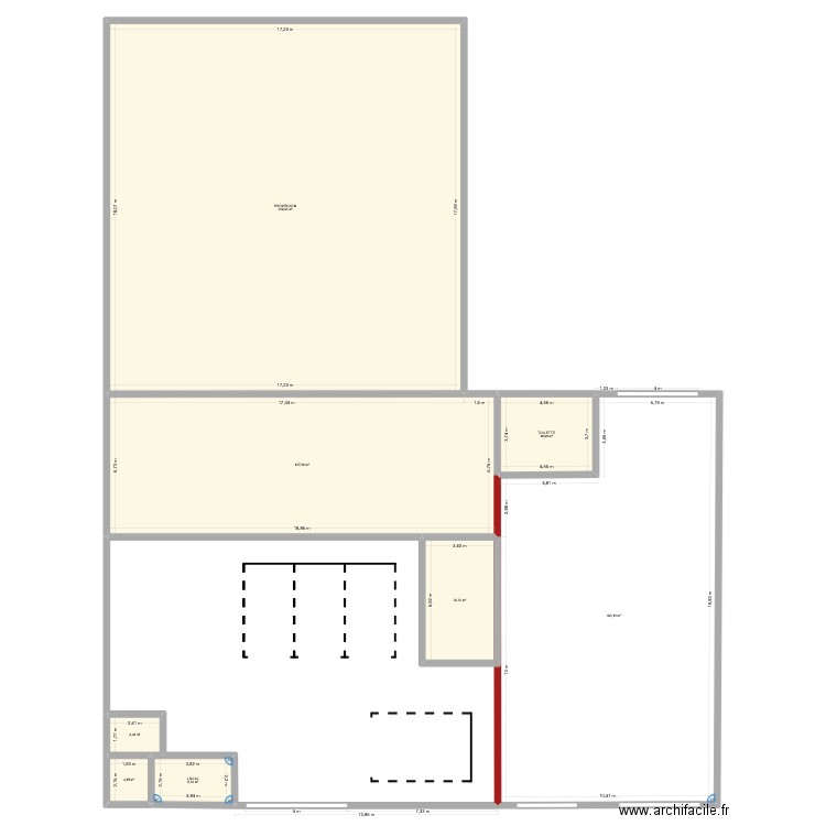 JUPITER PNEUS. Plan de 8 pièces et 681 m2