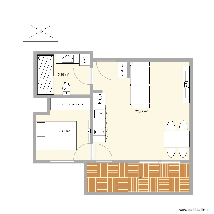 Appartement simon V3. Plan de 0 pièce et 0 m2