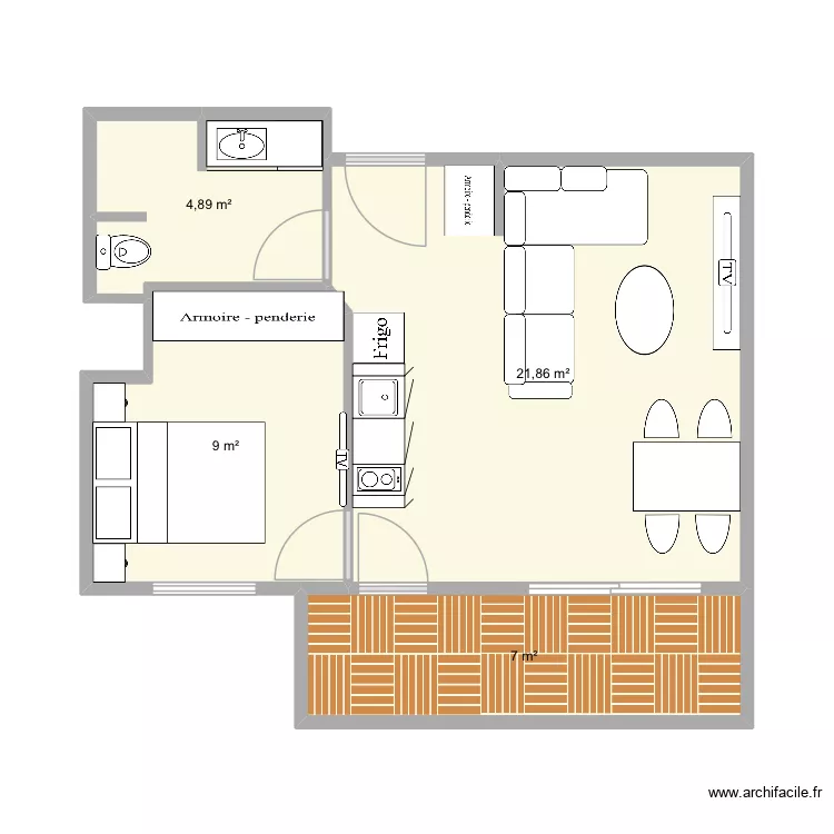 Appartement simon V4. Plan de 4 et 43 m² Appartement simon V4. Plan de 4 et 43 m²