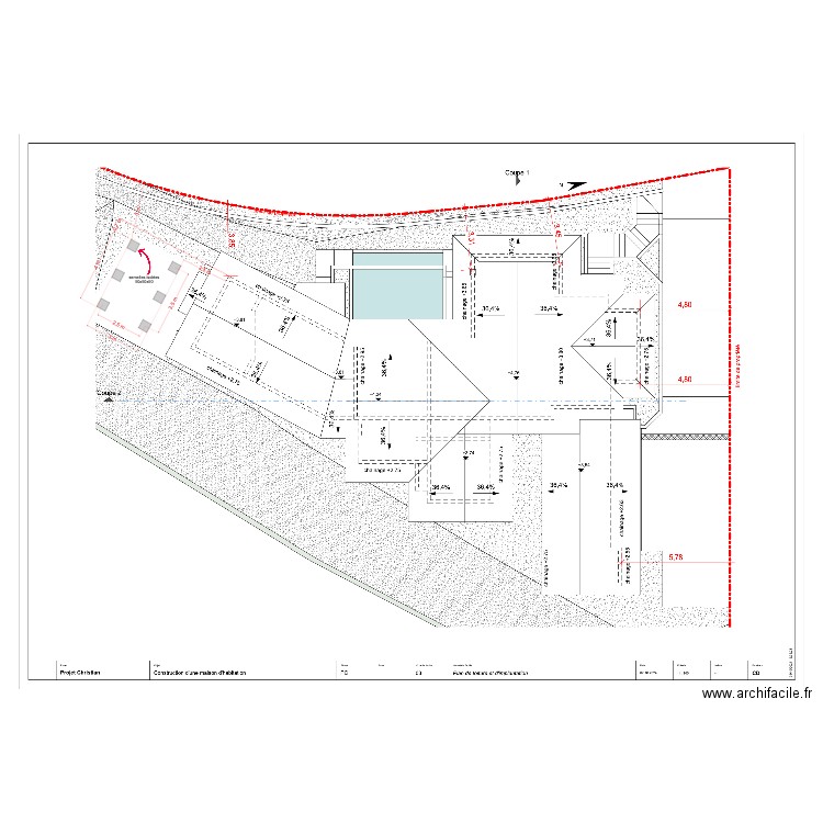 Fare Pote. Plan de 0 pièce et 0 m2