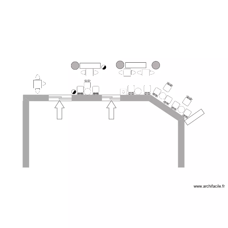 terrasse Irish. Plan de 