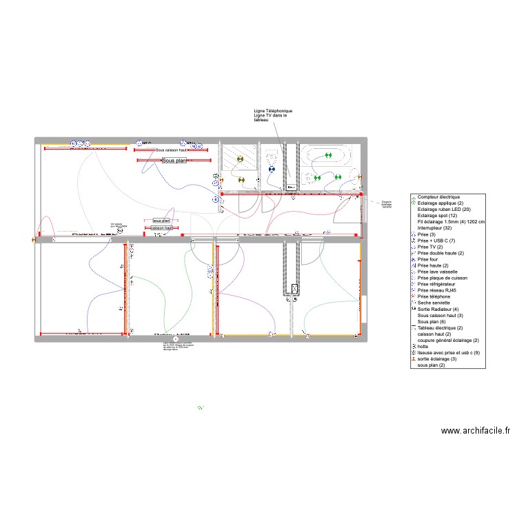 Pierra Menta 1032/1034. Plan de 51 pièces et 301 m2