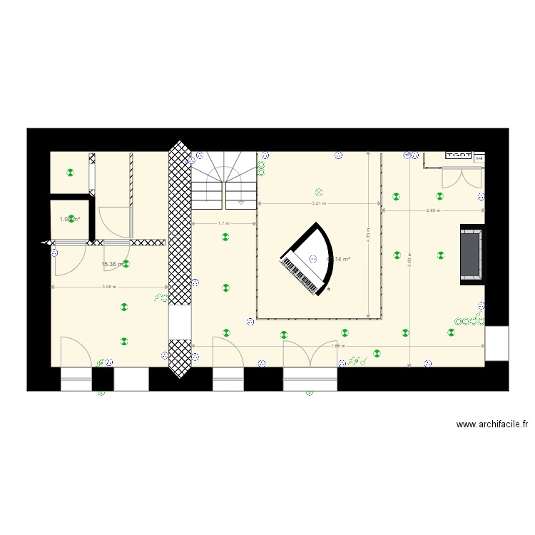 la villee. Plan de 0 pièce et 0 m2
