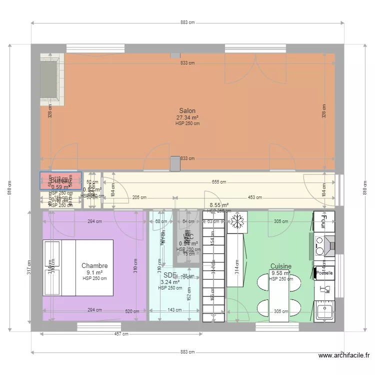 chateau T. Plan de chateau T. Plan de