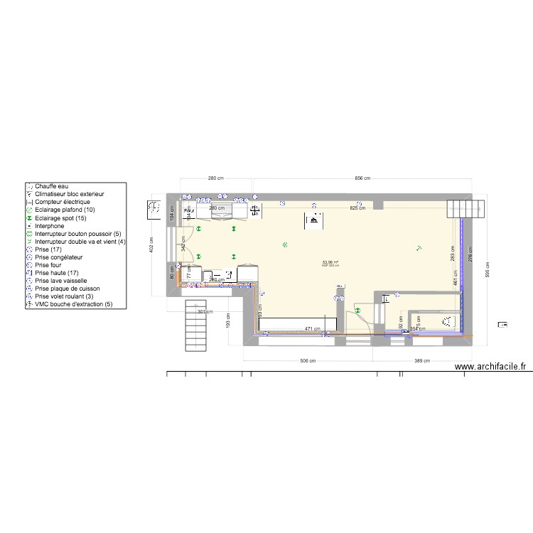 PLAN BLAISE RDC 1ER 5. Plan de 10 pièces et 85 m2