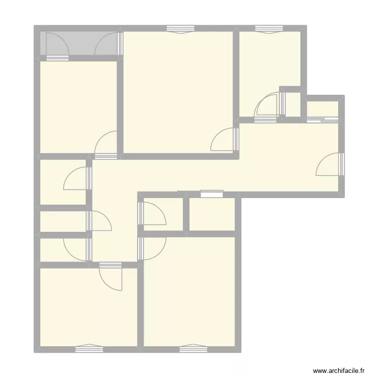 PERZO-PIEL - ROUEN. Plan de 13  et 85 m²
