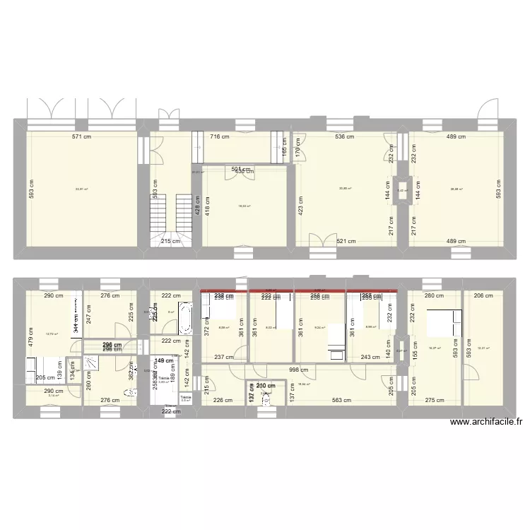 PLANS PAVILLON SUD. Plan de 