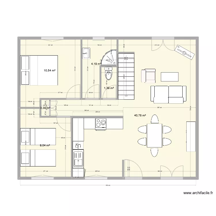 st hilaire projet. Plan de 