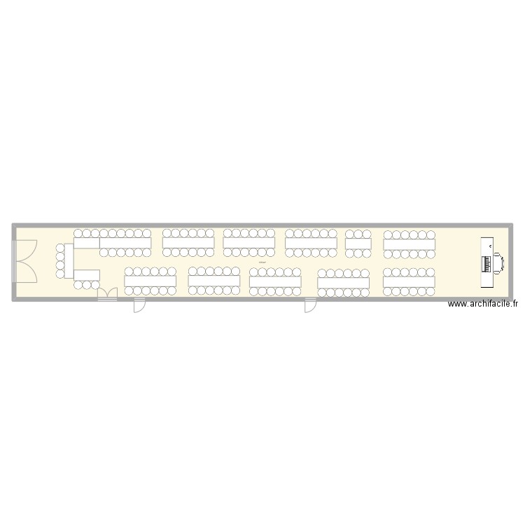 9 aout. Plan de 1 pièce et 175 m2