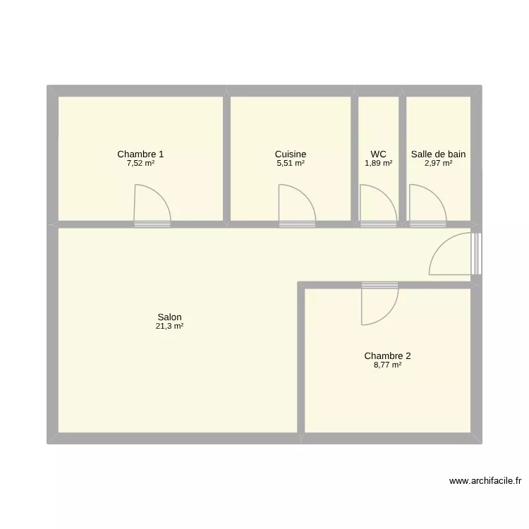 Appartement rennes. Plan de 6 Pièces et 48 m² Appartement rennes. Plan de 6 Pièces et 48 m²