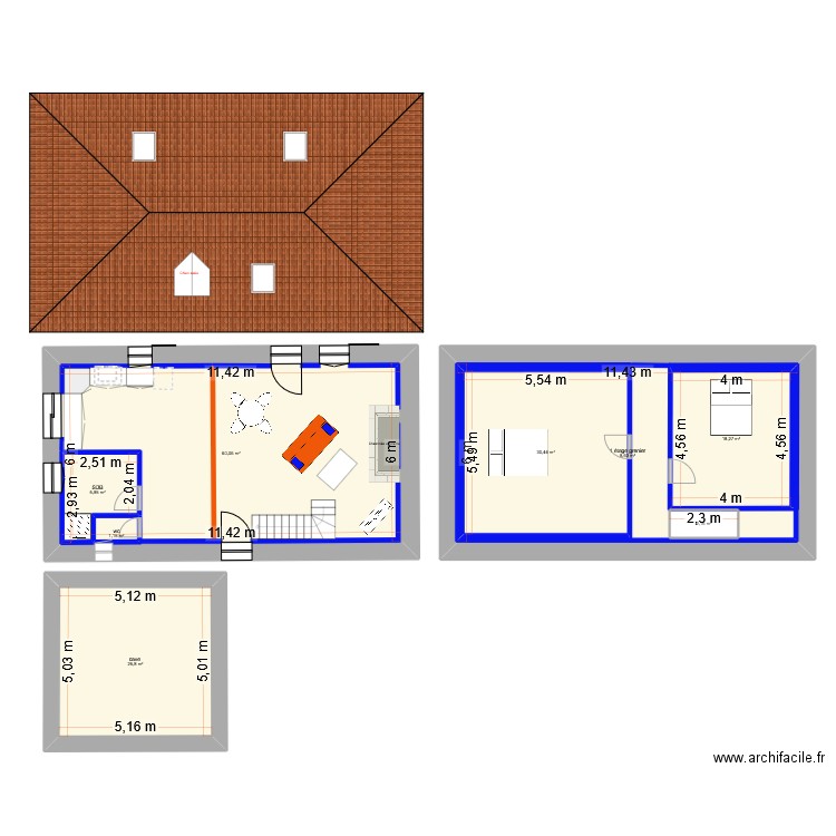 plan maison melissandre. Plan de 8 pièces et 221 m2