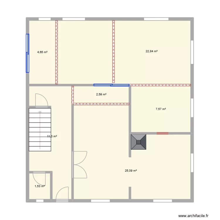 Maison MV1. Plan de 7 et 76 m² Maison MV1. Plan de 7 et 76 m²