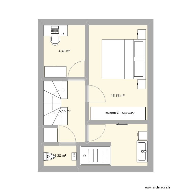 Lise Definitif 1er. Plan de 4 pièces et 28 m2