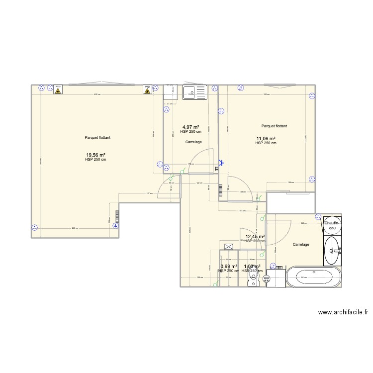 Appart Julien. Plan de 0 pièce et 0 m2