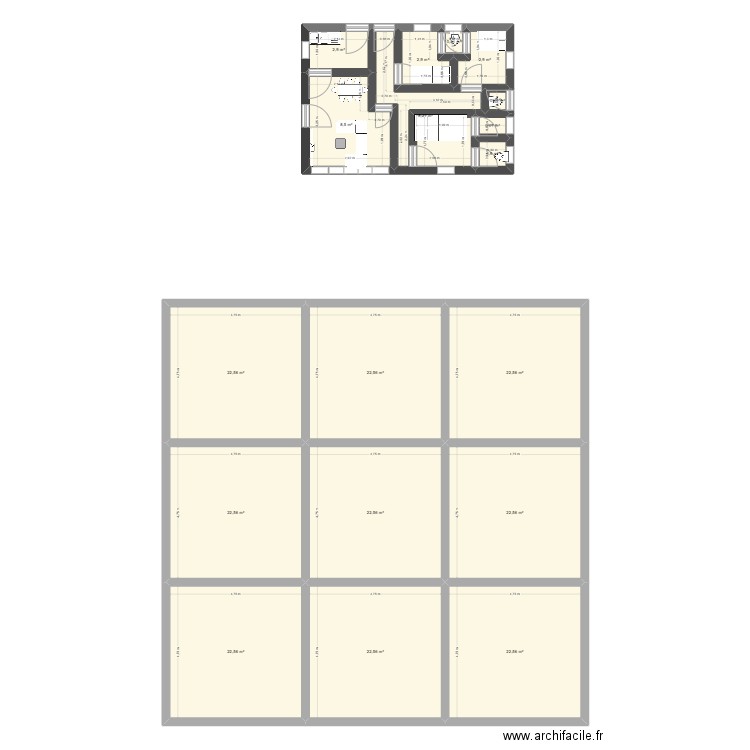 mon plan 1. Plan de 18 pièces et 231 m2