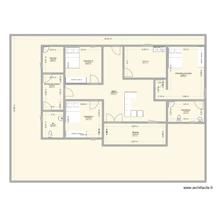 plan de Maison. Plan de 10  et 350 m²