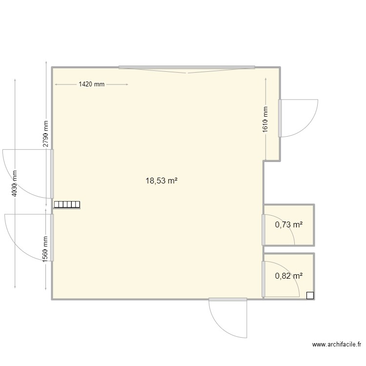 cierp gaud . Plan de 0 pièce et 0 m2