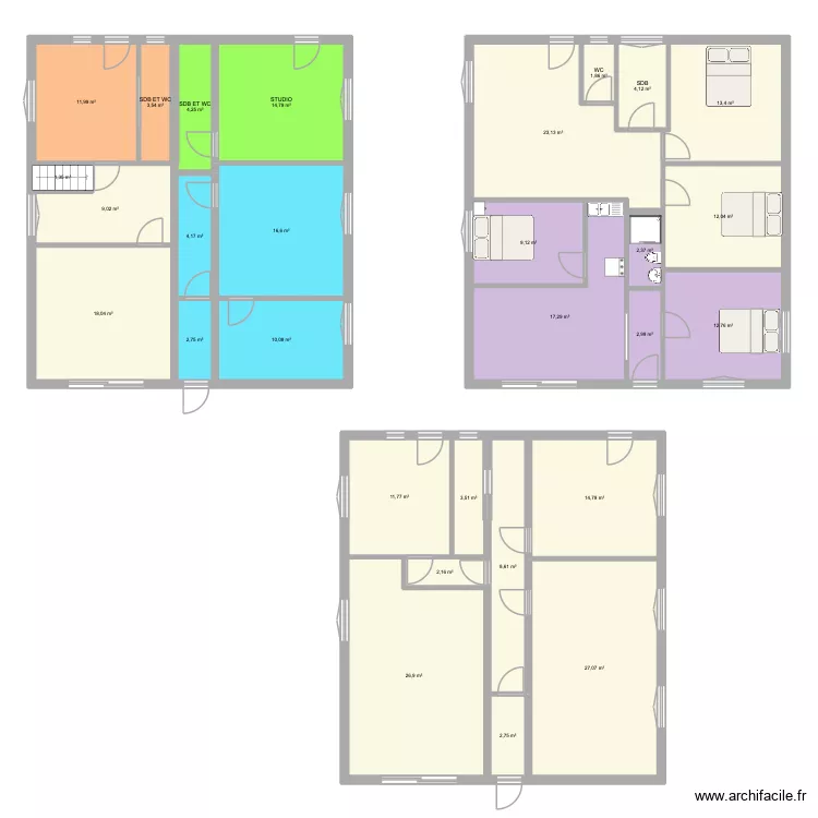BRESSOLS MODIF. Plan de 29 et 293 m² BRESSOLS MODIF. Plan de 29 et 293 m²
