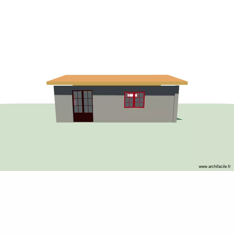 garage Mayenne. Plan de 1 Pièce et 40 m²