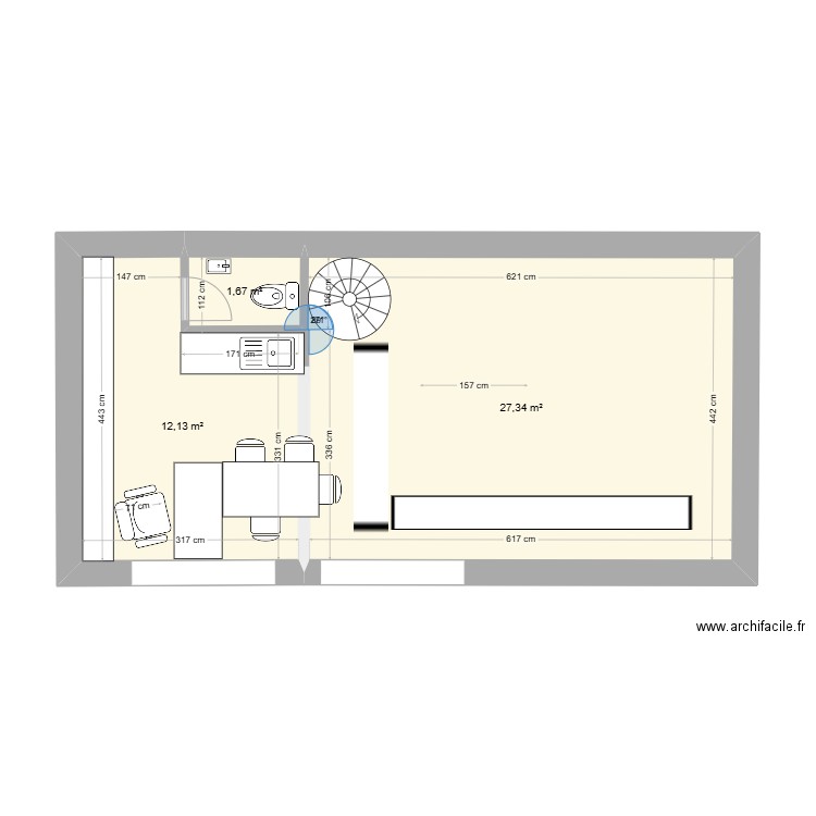 Mezzanine Influences. Plan de 0 pièce et 0 m2