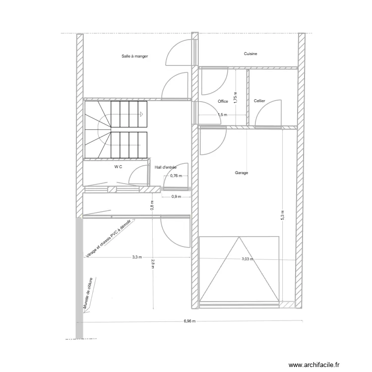 &eacute;tat des lieux. Plan de 