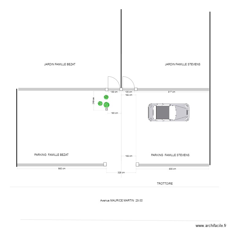 PARKING  Maurice Martin 28-30 Abatilles situation 01/08/25. Plan de 0 pièce et 0 m2