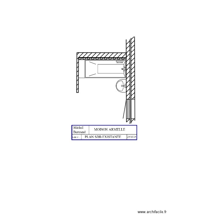 MOISON PLAN EXISTANT. Plan de 0 pièce et 0 m2