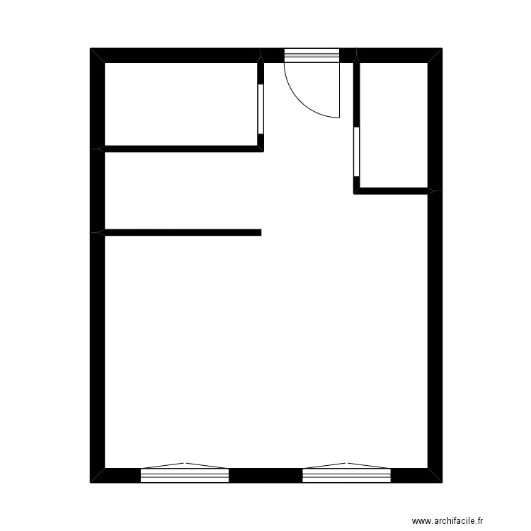 AMIOT 2 . Plan de 3 pièces et 42 m2