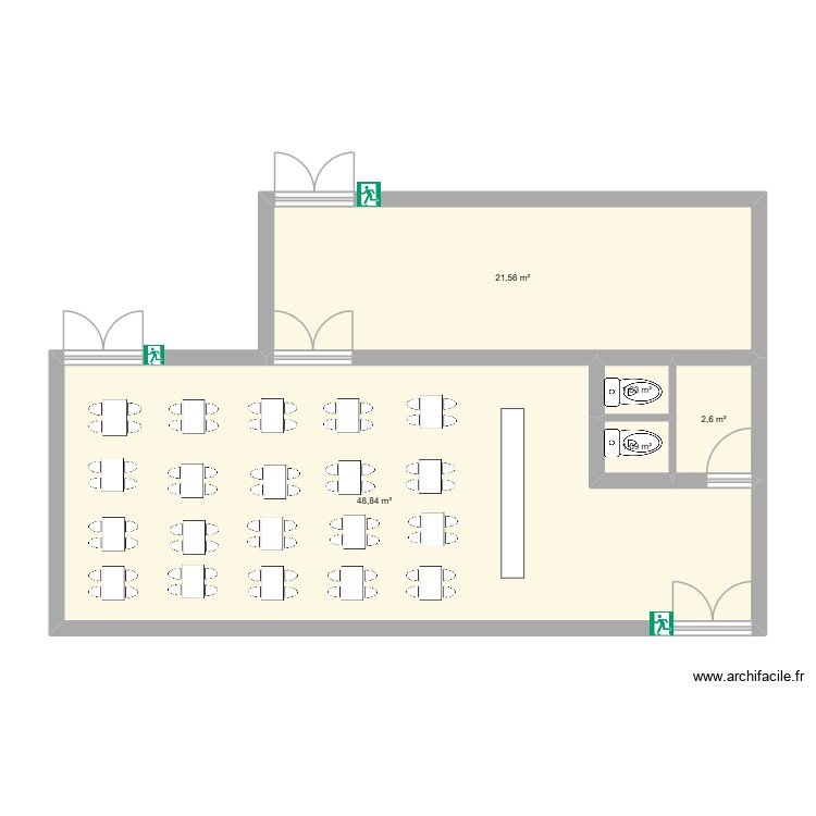 Plan La Cage. Plan de 0 pièce et 0 m2