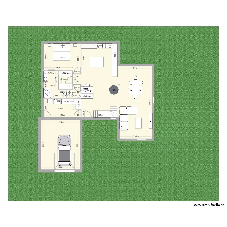 renov v1000. Plan de 7  et 138 m²