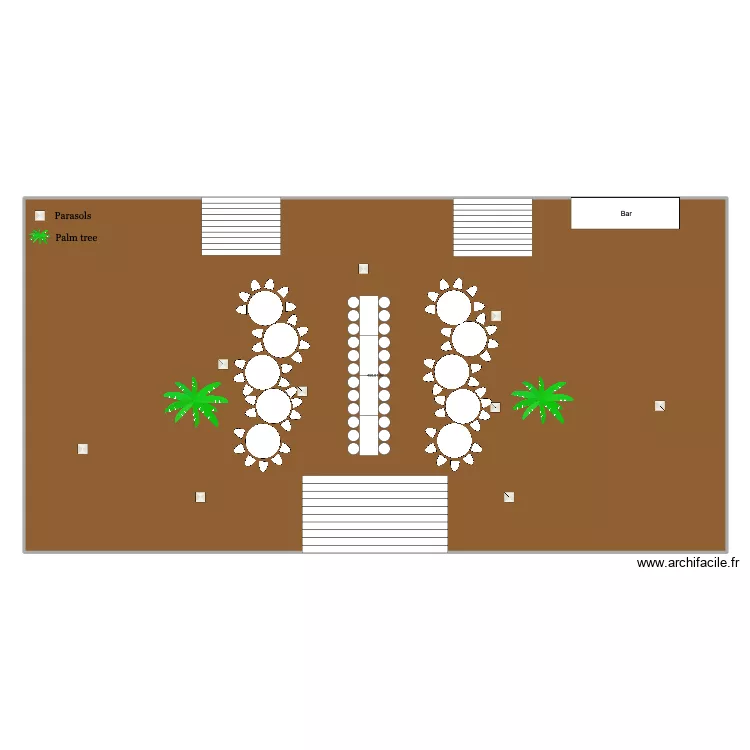 Carina & Stefan. Plan de 1  et 450 m²