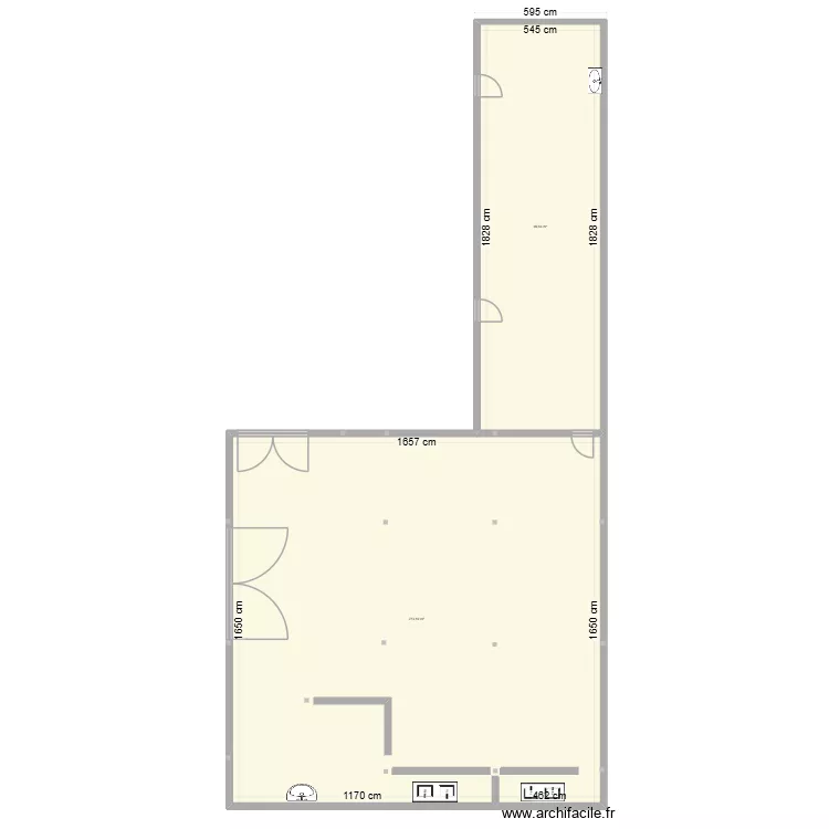 Pr&eacute;au de la cantine S&eacute;vign&eacute;. Plan de 
