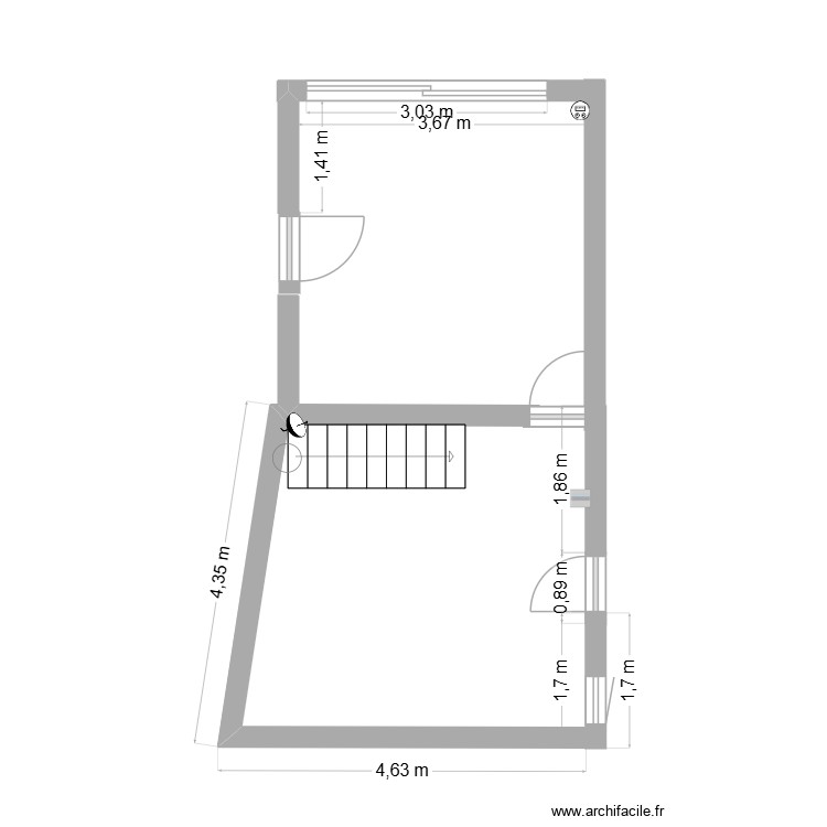 plan du cabinet. Plan de 0 pièce et 0 m2