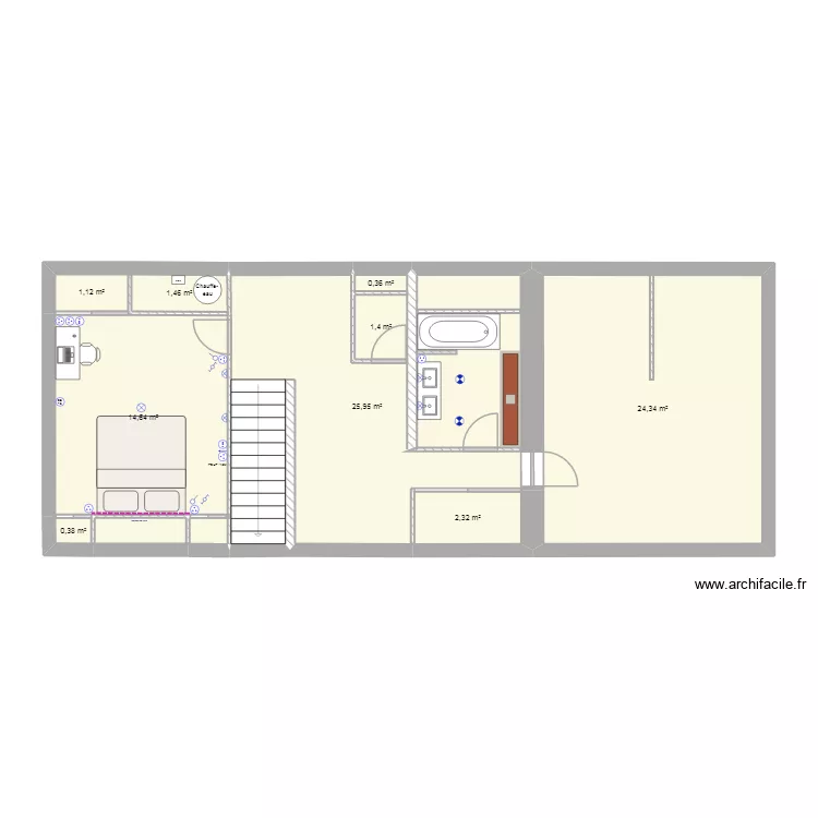 comble famille. Plan de 10 Pièces et 73 m² comble famille. Plan de 10 Pièces et 73 m²