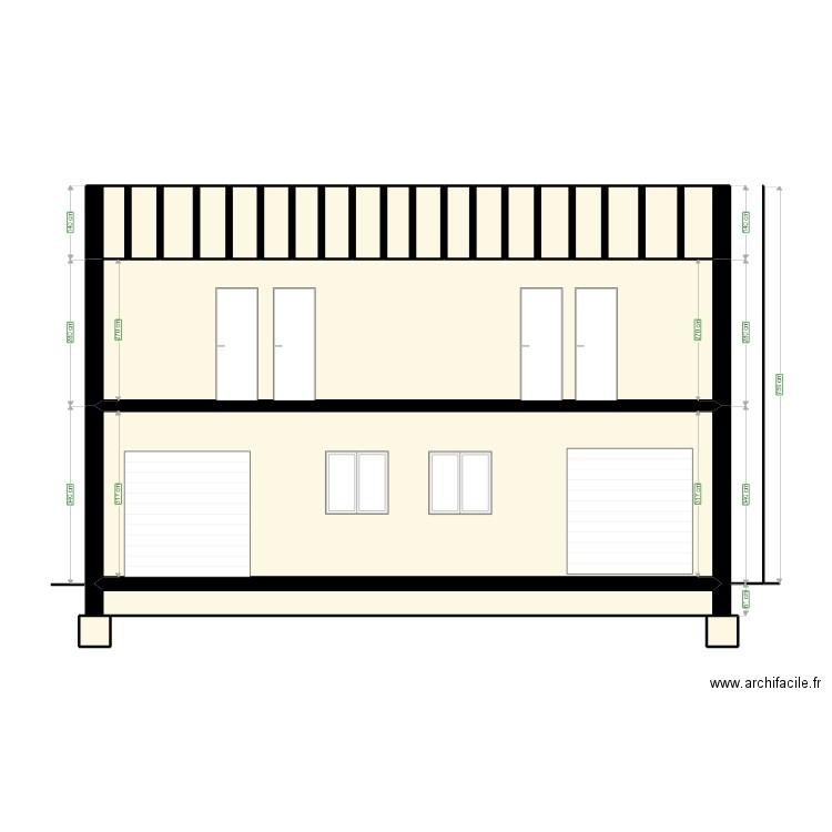 vue de coupe A. Plan de 0 pièce et 0 m2