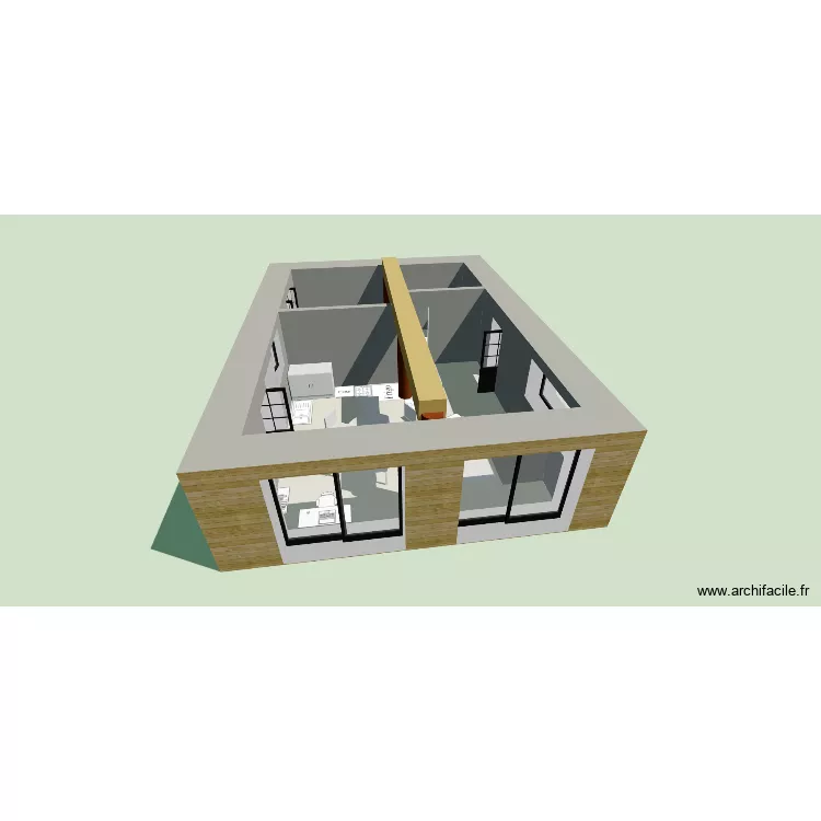 maison hélène. Plan de 3 Pièces et 52 m² maison hélène. Plan de 3 Pièces et 52 m²