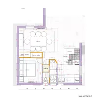 plan version MER 29/04  SDB cuisine chambre SaM  Douche 85 et dimensions reelles Plan initial avec details