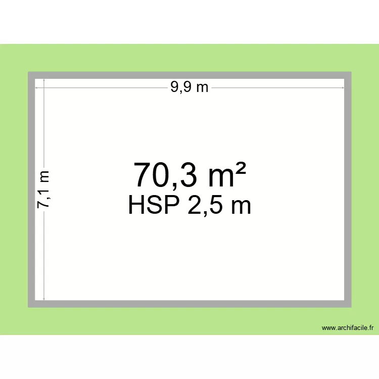 moooy. Plan de 2  et 141 m²